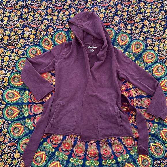 Lucky Brand Purple Hoodie / Tie Wrap Jacket w/ POCKETS❣️ - Picture 14 of 16